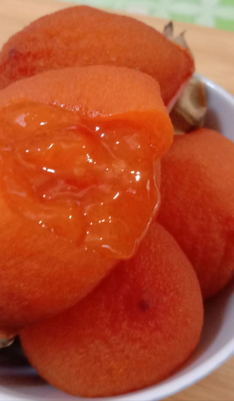富平柿饼糖心柿饼自己家里种的无添加欢迎随时来看