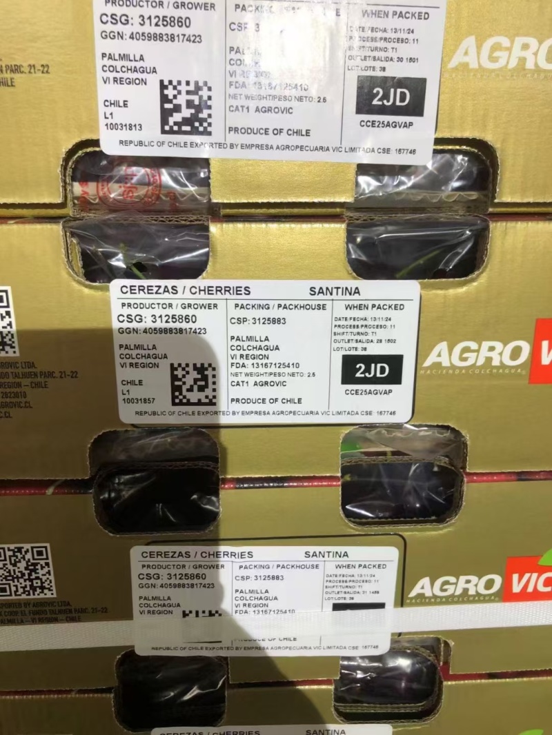 智利海运车厘子Xl-4J一件代发，10斤一件代采