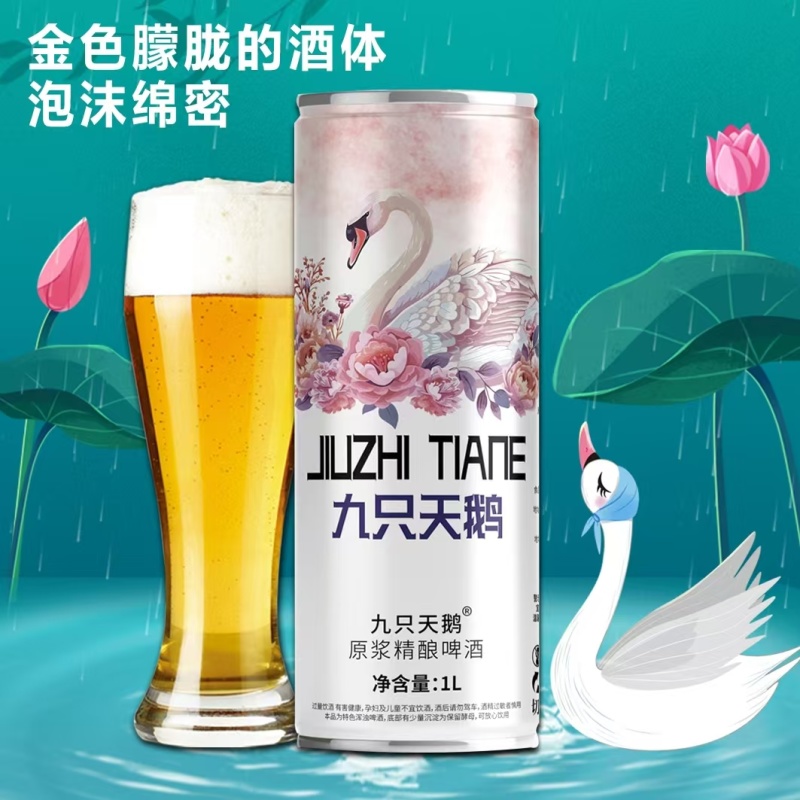 天鹅啤酒，信阳毛尖啤酒，6只天鹅