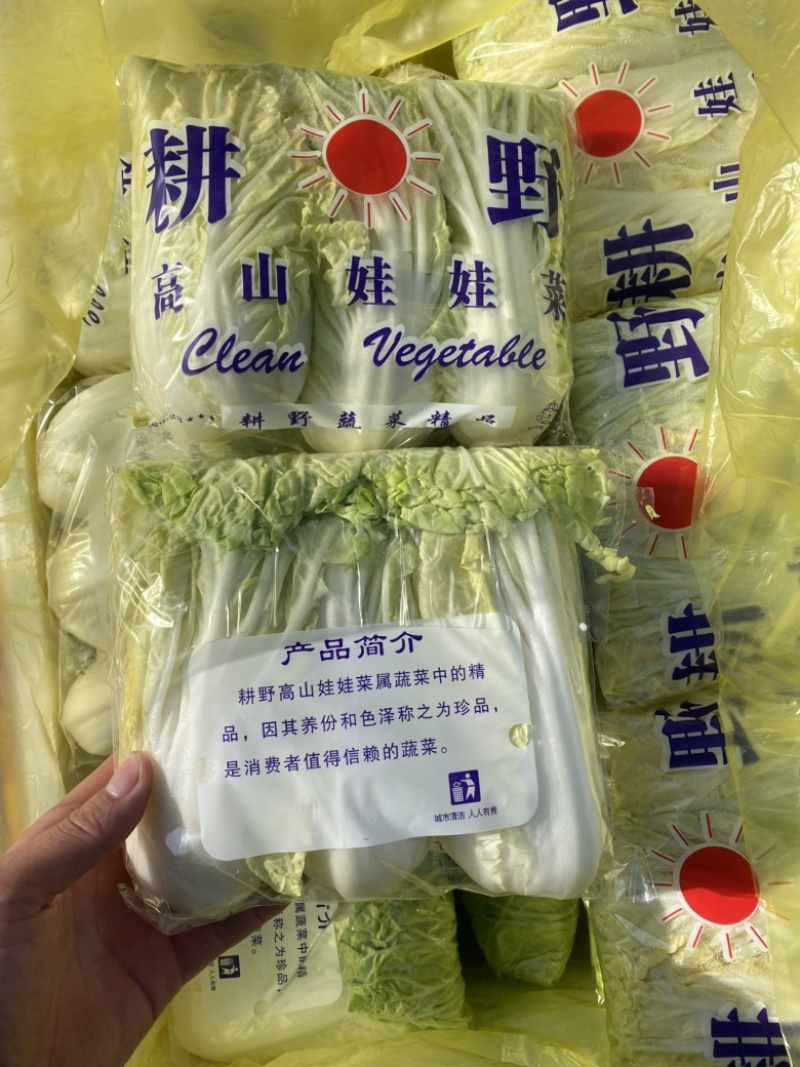 黄心娃娃菜、一包三颗、一袋10包、品质保证、需要联系