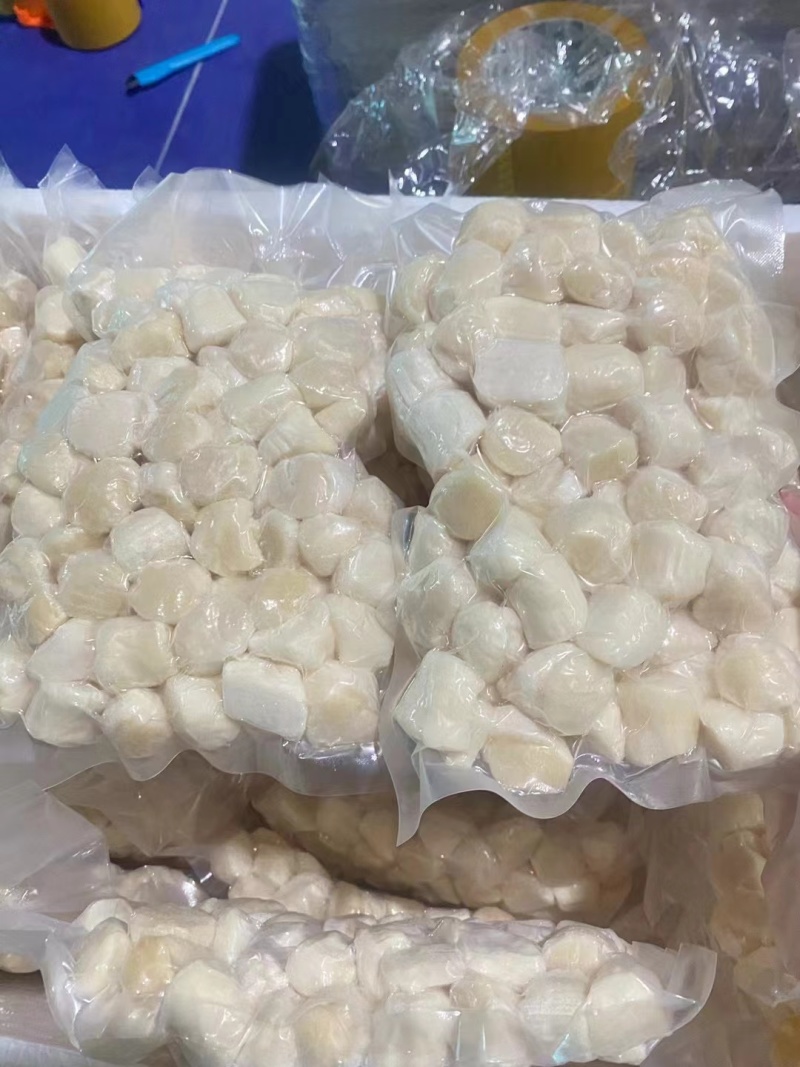 单冻原浆扇贝丁，产地一手发货，质量保证，规格齐全。