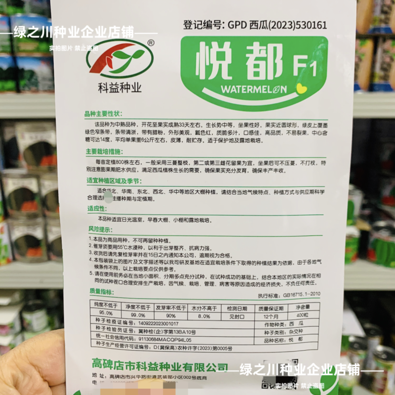 悦都西瓜种子冰糖美都西瓜种子超甜大果皮薄高产耐裂中熟西瓜