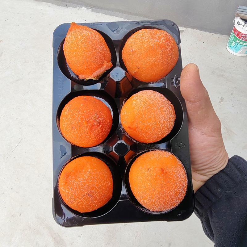 陕西半干柿饼冰柿富平冰柿冻柿子富平柿饼