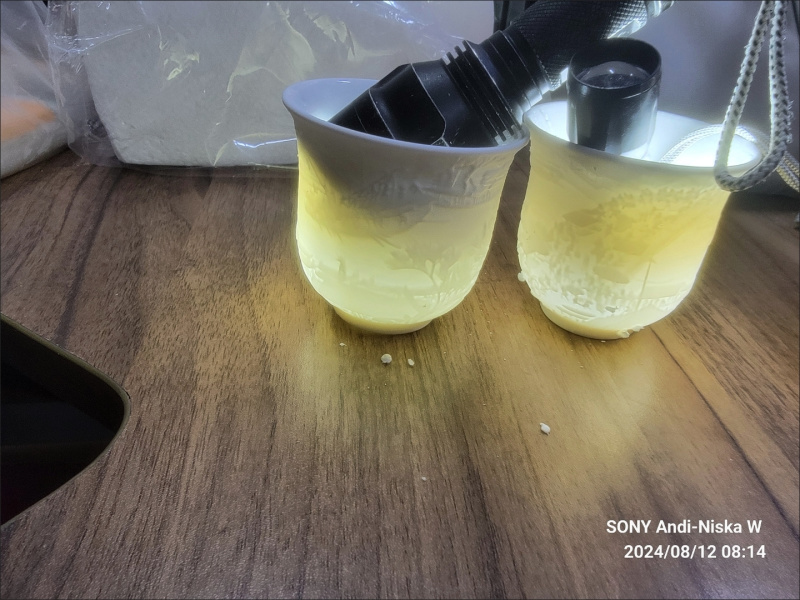(亏本福利包邮)清明上河图图案羊脂白瓷茶杯
