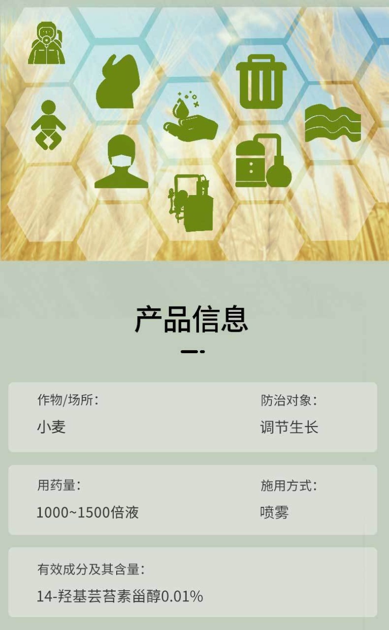 14-羟基芸苔素甾醇植物生长调节剂增强光合作用