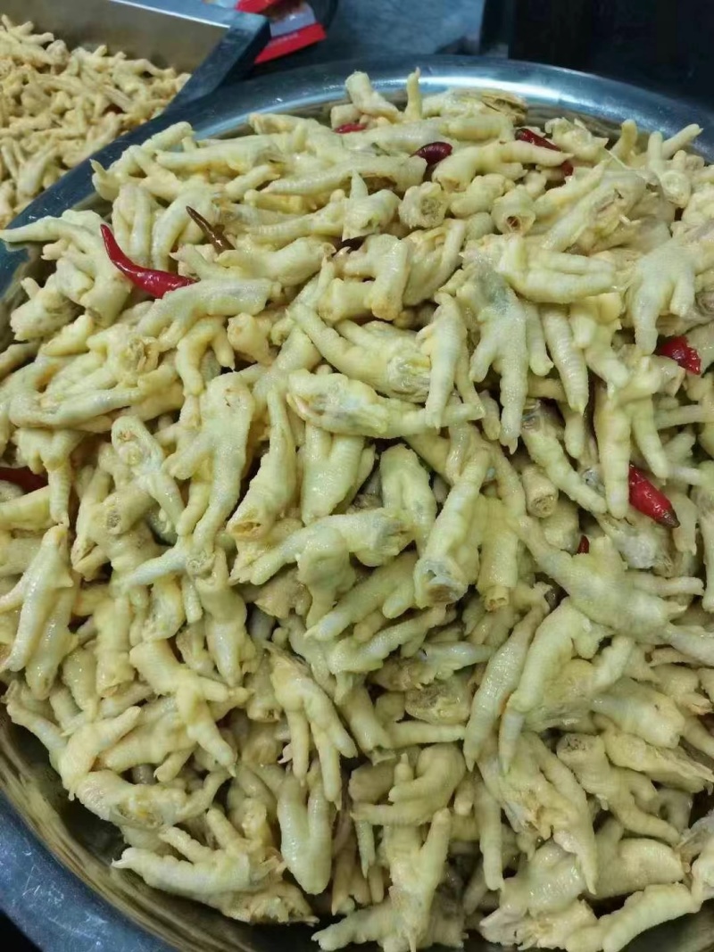 风味凤爪有骨鸡爪柠檬泡椒蒜香口味凤爪地摊展会旅游景点批发