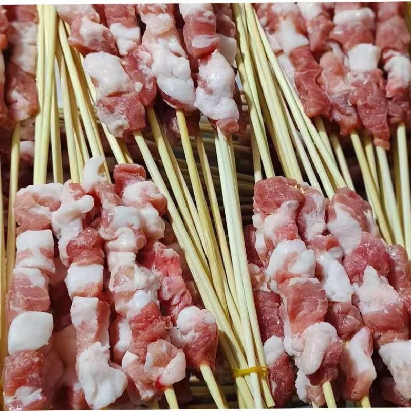 竹签麻辣烫面筋麻辣烫牛羊肉鱿鱼精选竹木质量保证