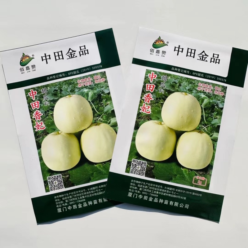 正品中田香妃甜瓜种子原装薄皮甜瓜种子高糖乳白色香瓜种籽香