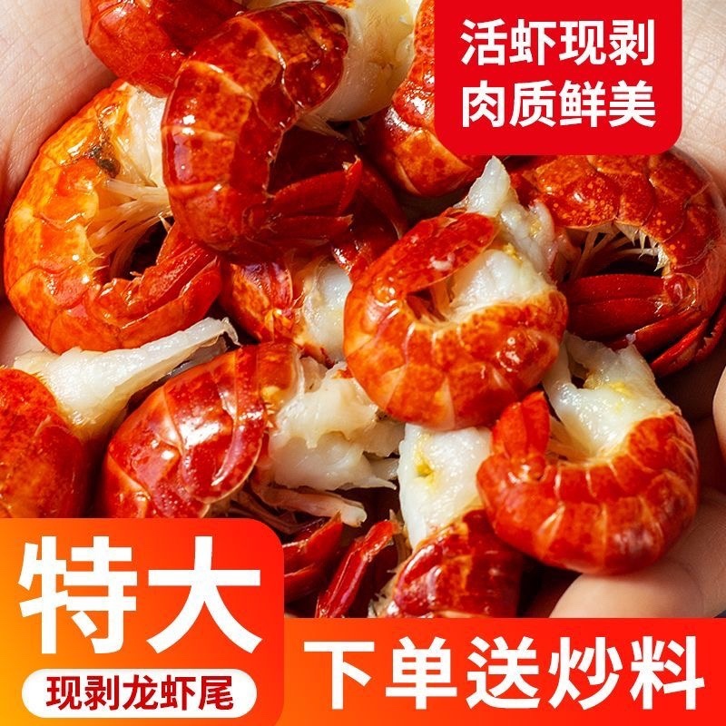 新鲜速冻特级龙虾尾一级虾尾