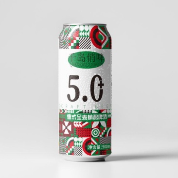 千岛俏啤啤酒，千岛商标全麦发酵啤酒，500毫升1升，