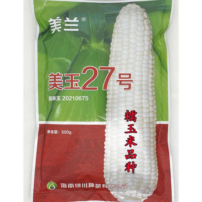 美玉27号白甜糯玉米种子矮杆大棒甜味糯玉米种原装