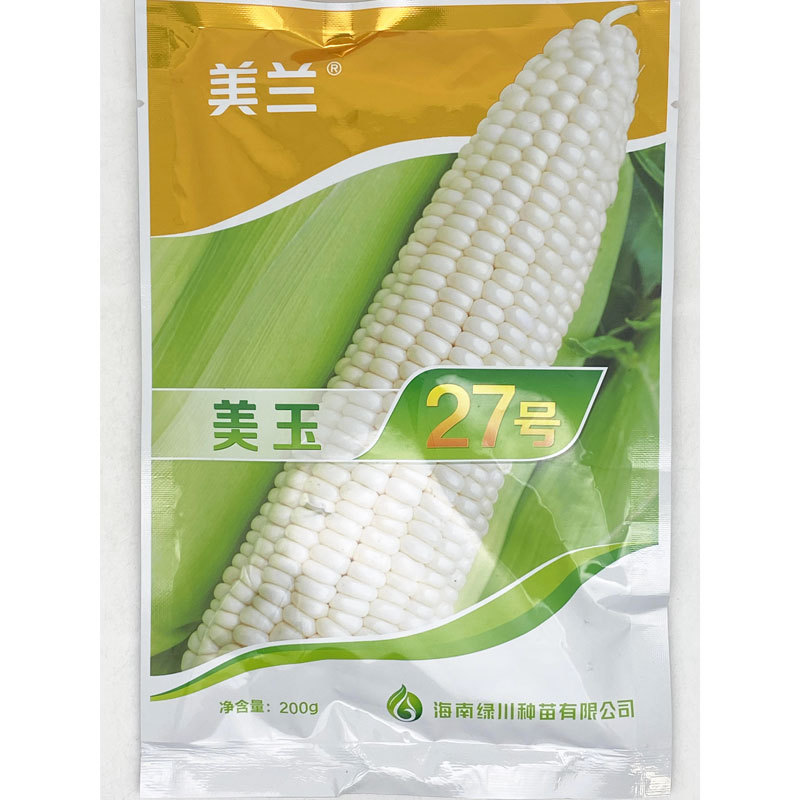 美玉27号白甜糯玉米种子矮杆大棒甜味糯玉米种原装