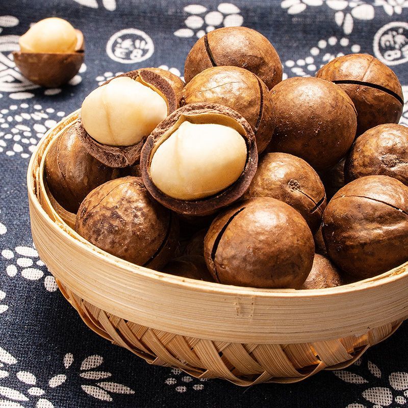 袋装夏威夷果奶油味仁整箱散装批发孕妇休闲零食坚果带壳夏果桶装