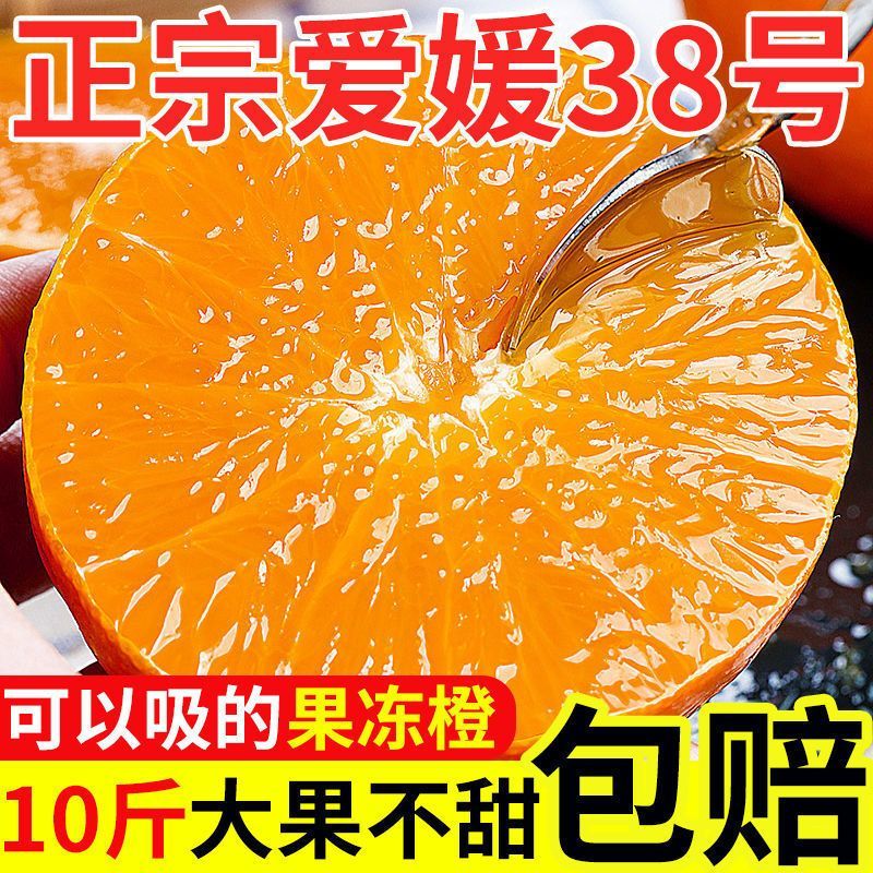 【今日优选】爱媛38号果冻橙超甜四川现摘新鲜水果薄皮橙子批发