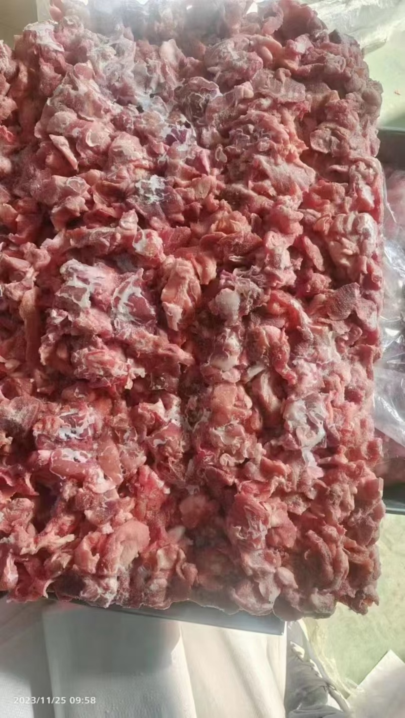 纯干精碎肉无渣无冰无筋膜大块小块规格齐全欢迎各位老
