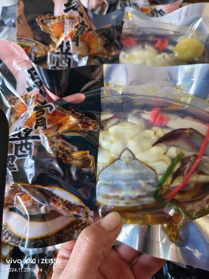 东港酱母蟹生呛梭子蟹自制！！！！！！！