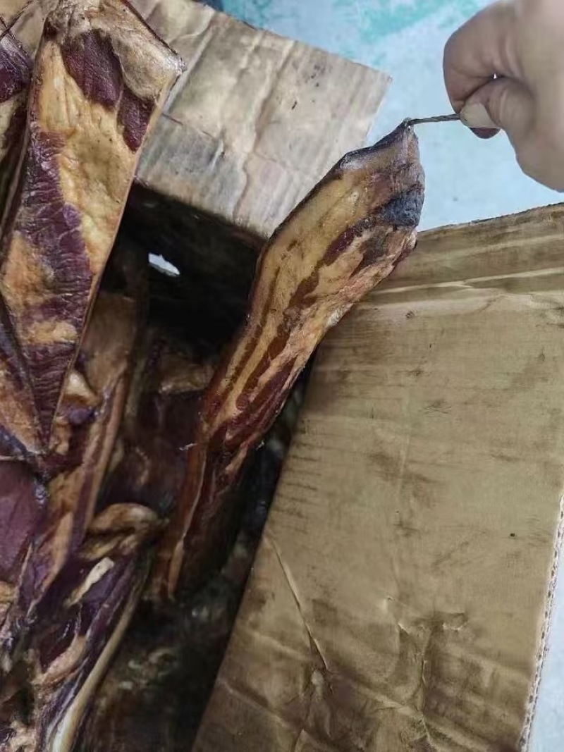 烟熏腊肉青猪三线肉五花腊肉