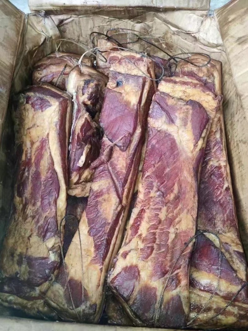 烟熏腊肉青猪三线肉五花腊肉