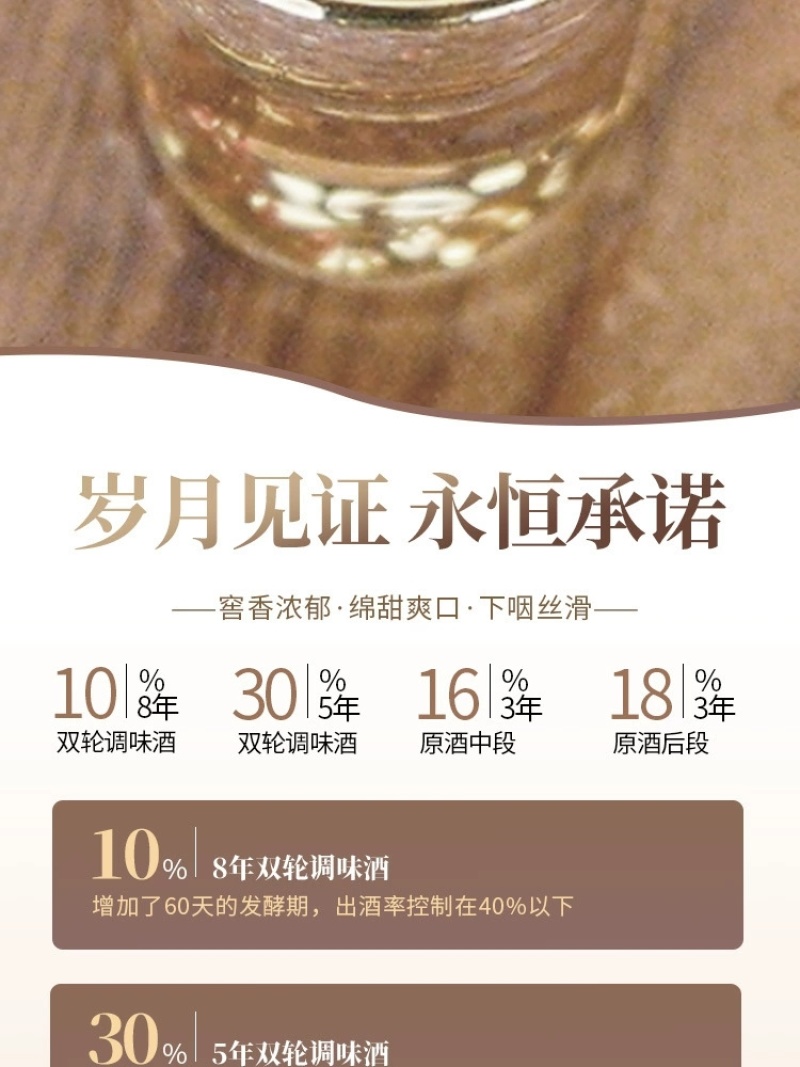 贵州52度浓香纯粮白酒三十陈酿大木礼盒整箱双瓶手提送礼