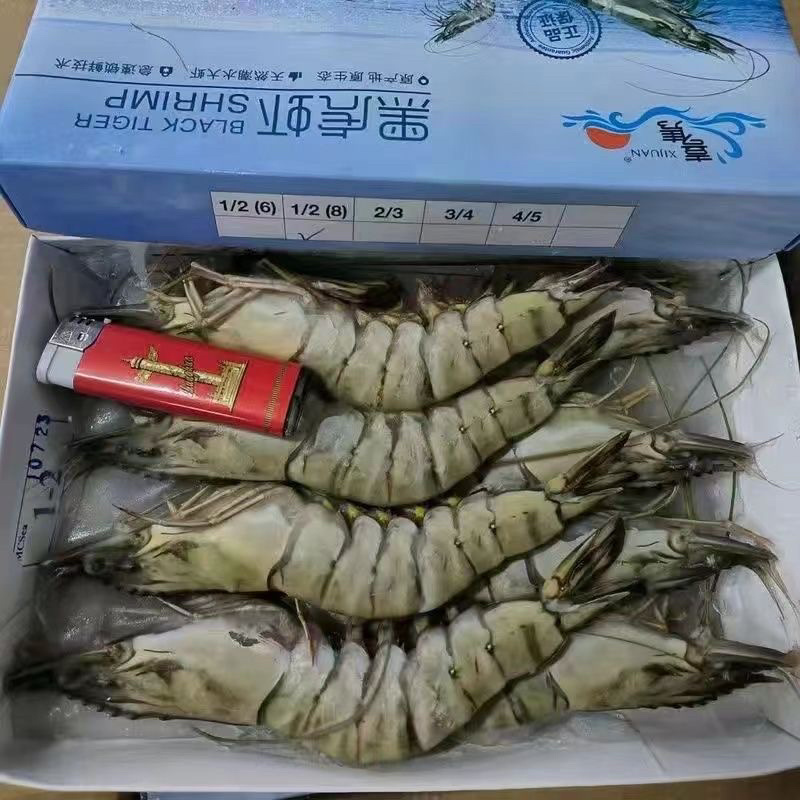 江苏黑虎虾新鲜肥美规格齐全保质保量售后放心