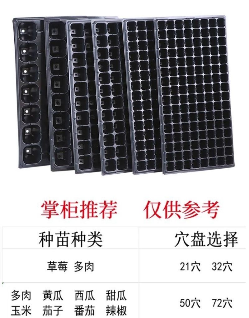 育苗盘穴盘加厚厂家直销草莓辣椒林木育苗盘