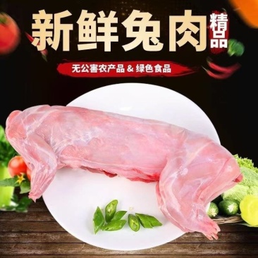 生鲜兔肉新鲜兔肉农家散养肉质饱满，绿色健康整只装