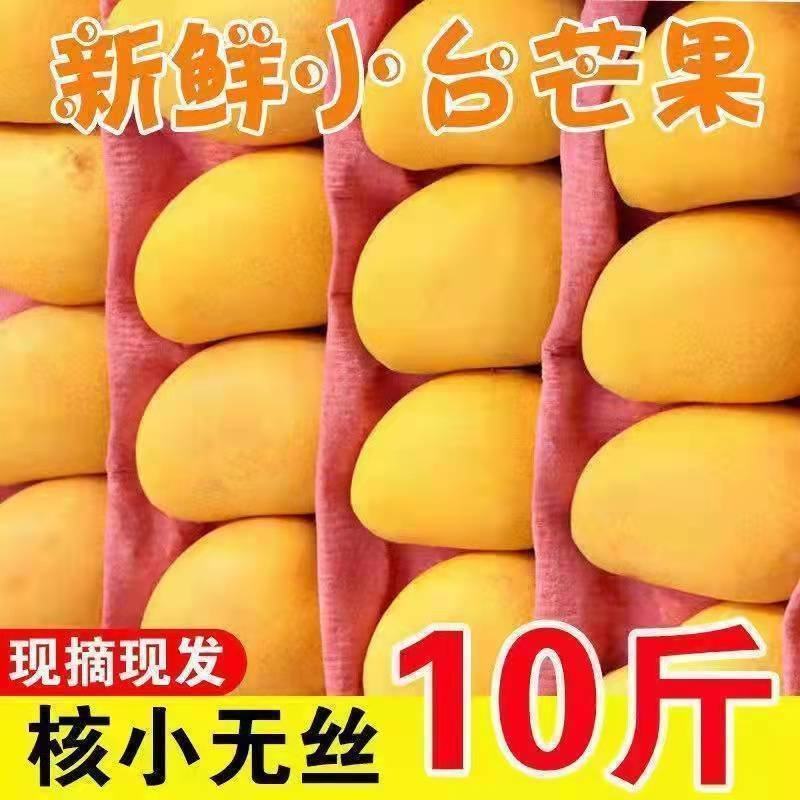 海南三亚小台农芒果薄皮批发当季新鲜水果包邮芒果10斤装整箱贵