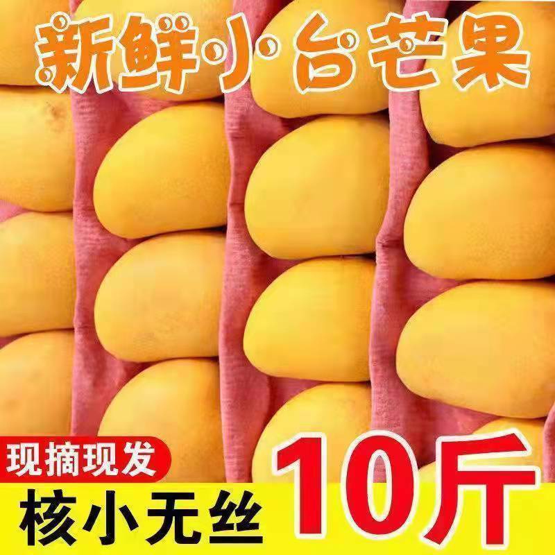 海南三亚小台农芒果薄皮批发当季新鲜水果包邮芒果10斤装整箱贵