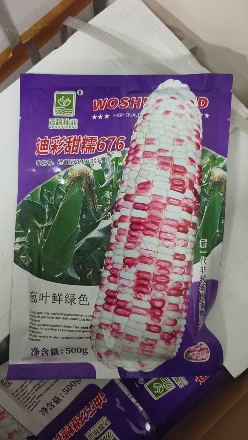 甜糯玉米种珍彩甜糯608产地直发花糯玉米量大优惠