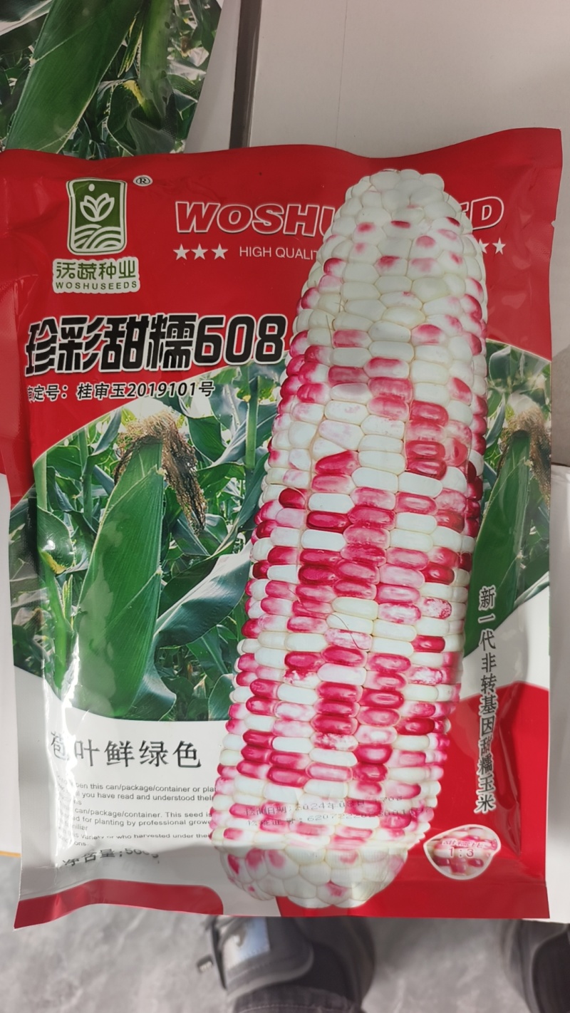 甜糯玉米种珍彩甜糯608产地直发花糯玉米量大优惠