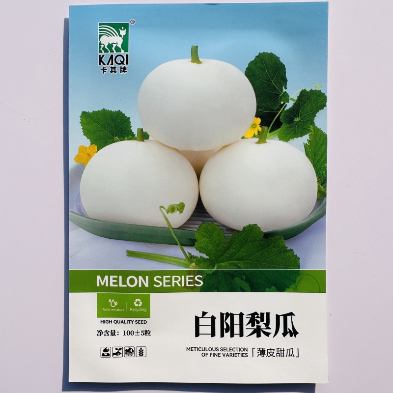 白洋梨甜瓜种子超甜大果甜瓜种子白皮薄皮香瓜种子春季早熟