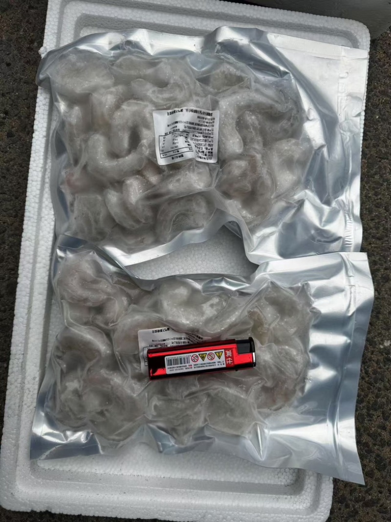 虾仁电商货，一包一斤35冰衣。51～60规格