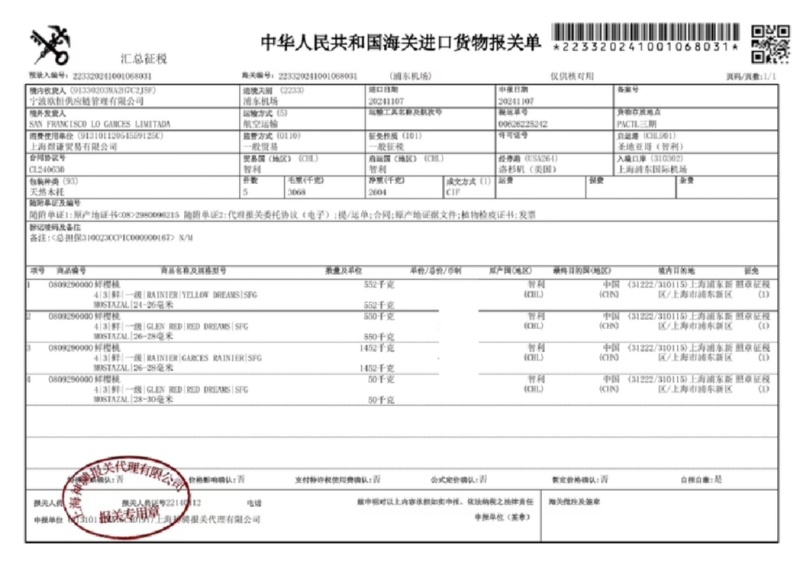 智利进口车厘子新鲜桑提娜车厘子水果顺丰整箱批发礼盒现货