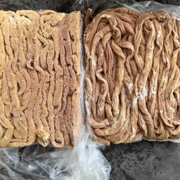 猪预煮小肠，六七成熟