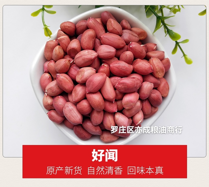 四粒红花生米批发东北四粒红新货花生花生米颗粒饱满新鲜