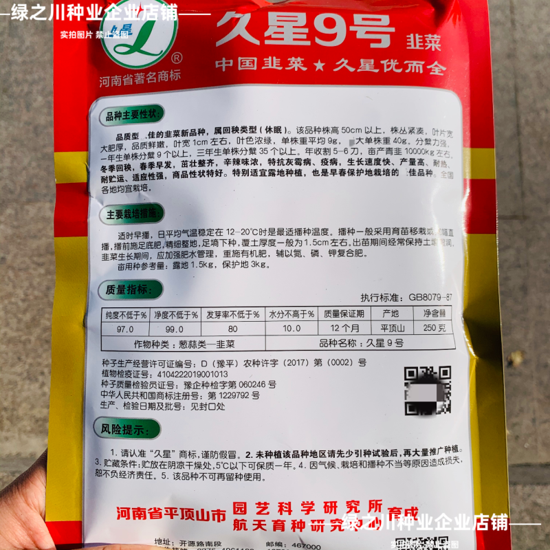 红根韭菜种子久星9号韭菜种子辛辣味浓耐热休眠韭菜种籽露地
