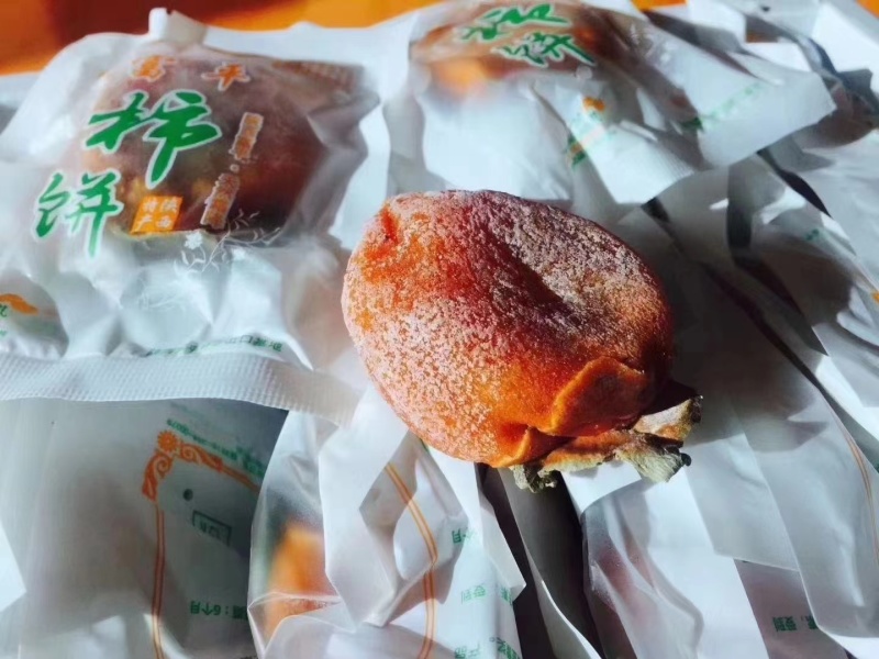 新鲜柿饼富平独立小包装正宗陕西霜降吊柿饼整箱流心干柿子饼