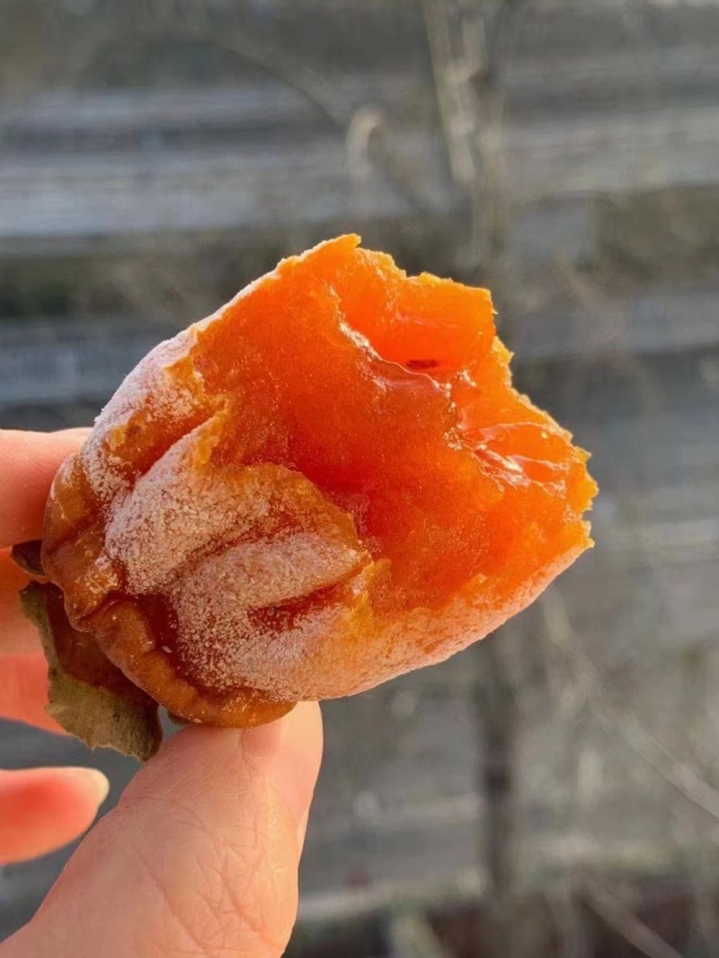 新鲜柿饼富平独立小包装正宗陕西霜降吊柿饼整箱流心干柿子饼