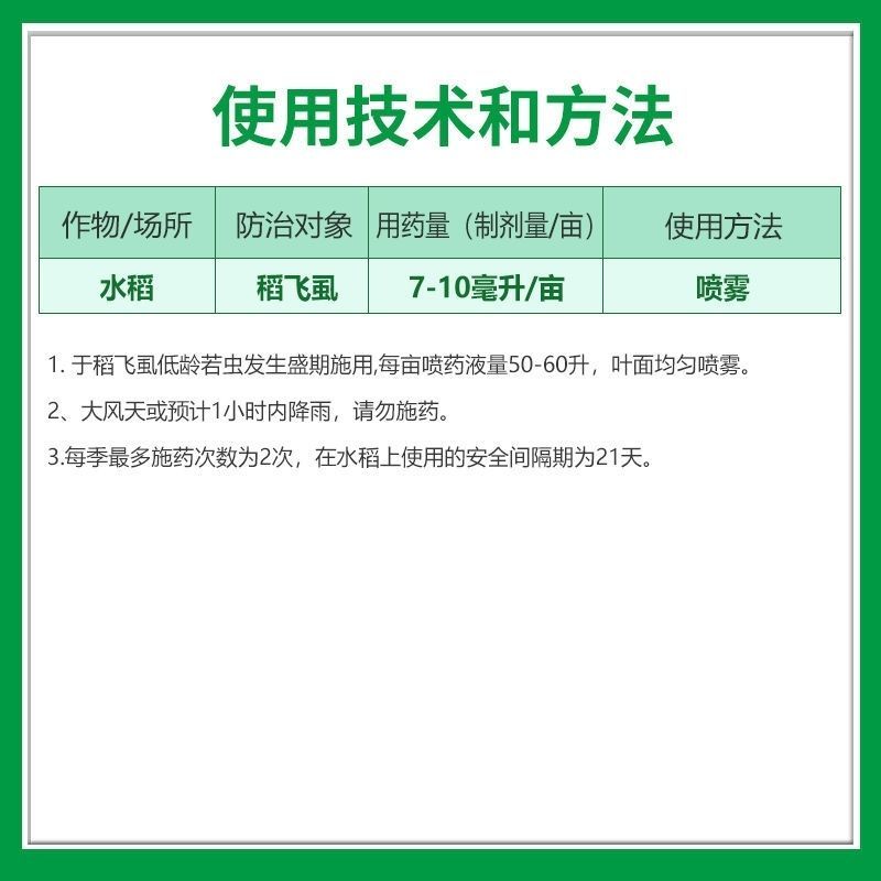 噻虫胺48%青岛海纳登记水稻稻飞虱等