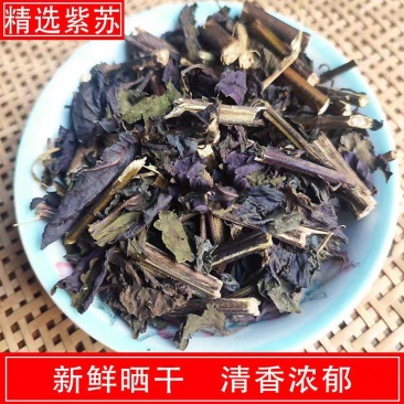 紫苏紫苏梗500克紫干苏双面紫全茎叶紫苏叶紫苏梗中药材泡