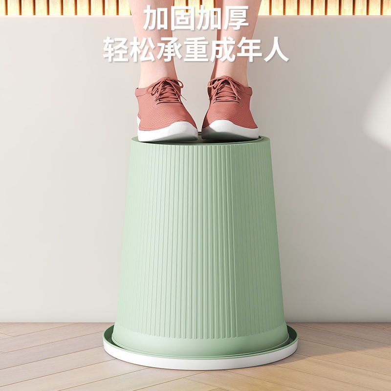 【买一送二】厨房垃圾桶家用卫生间学生宿舍大容量客厅带压圈