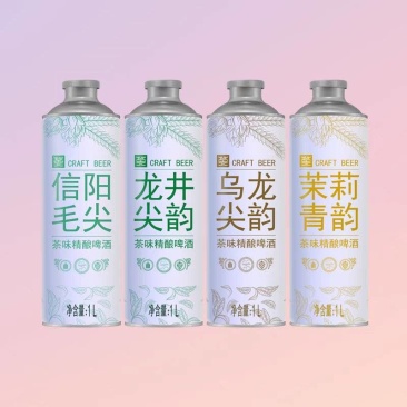 青岛蓝宝石茶味精酿啤酒，整箱/6罐