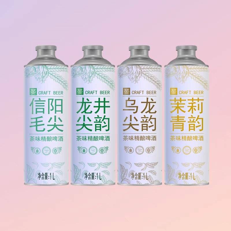 青岛蓝宝石茶味精酿啤酒，整箱/6罐