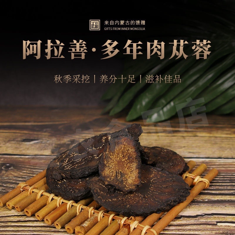 阿拉善沙漠肉苁蓉中药材泡酒料泡茶