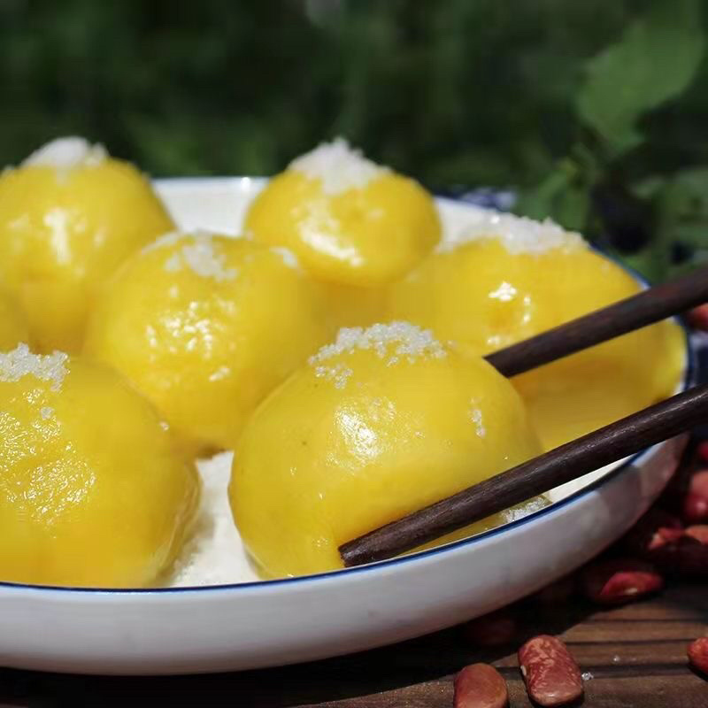 东北粘豆包传统手工制作皮薄馅大软糯香甜产地发货