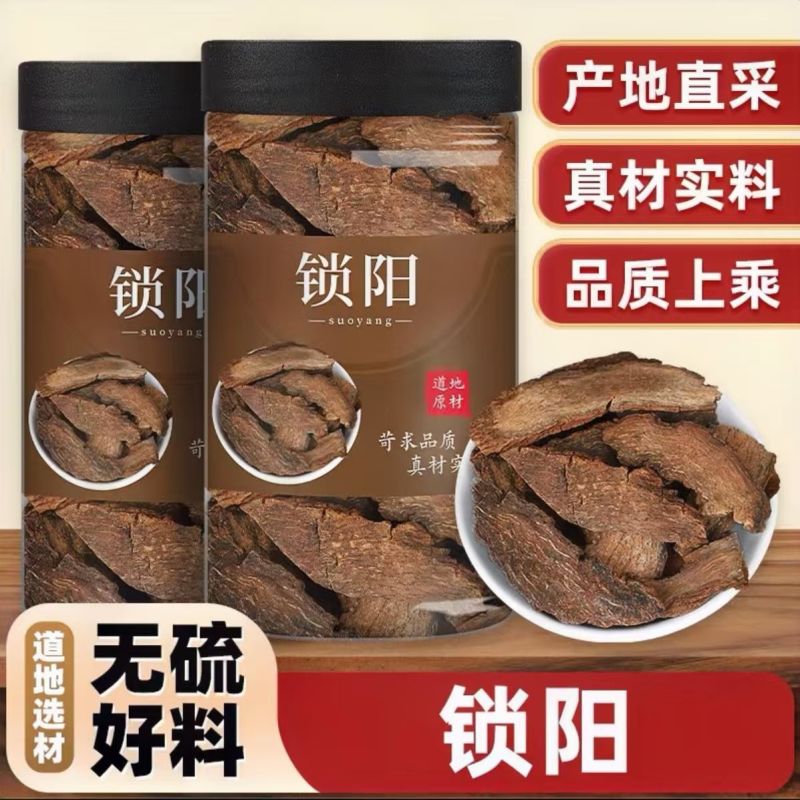 锁阳片中药材正宗大根锁阳切片正品锁阳泡酒整根切片泡水泡酒