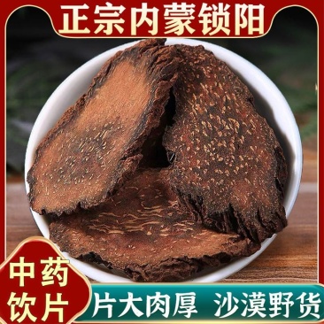 锁阳片中药材正宗大根锁阳切片正品锁阳泡酒整根切片泡水泡酒
