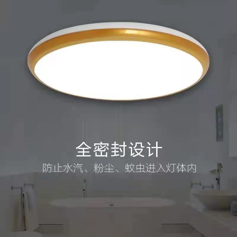 欧谱登照明LED防水防潮防蚊虫三防吸顶灯浴室阳台厨卫生间
