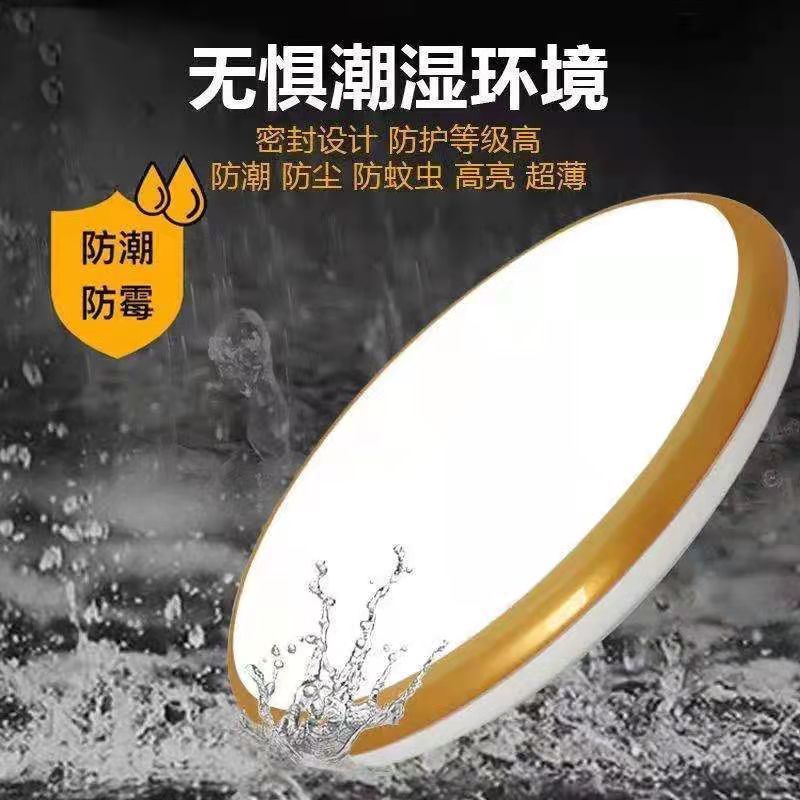 欧谱登照明LED防水防潮防蚊虫三防吸顶灯浴室阳台厨卫生间
