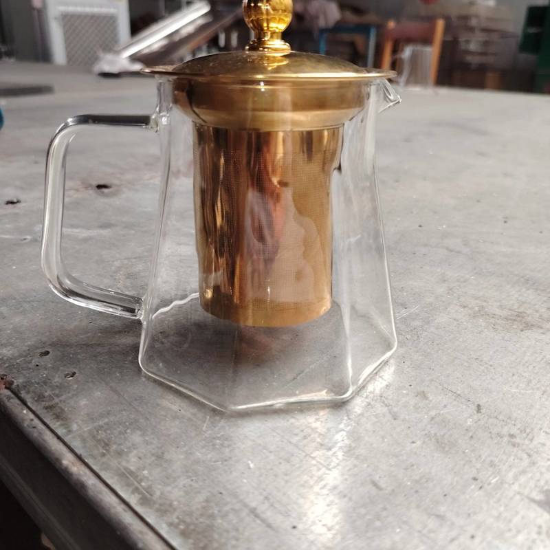 不锈钢茶漏八角壶